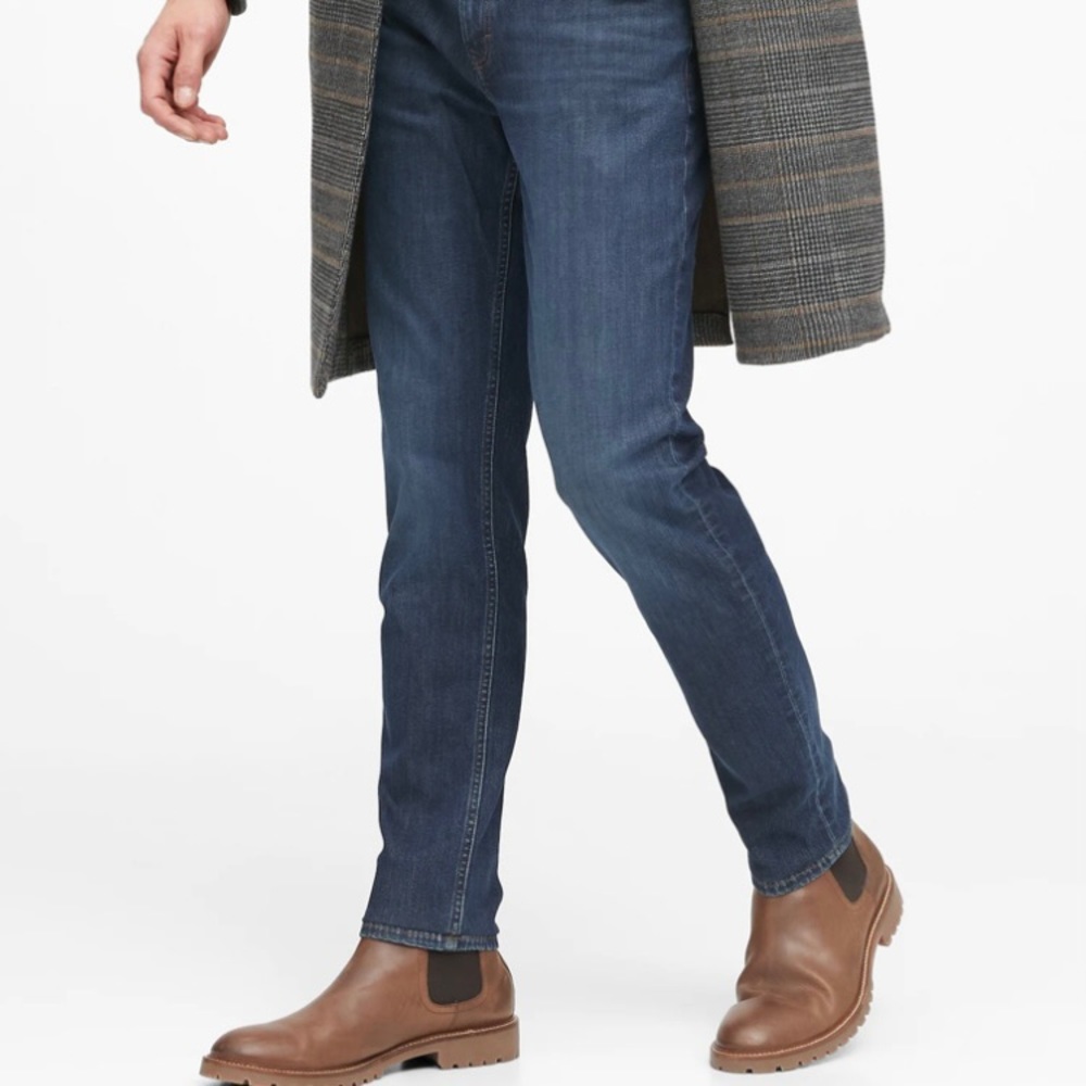 Banana Republic Slim ‘Dry Indigo’ Traveler Jean - Size 36x32 - Spring 2020